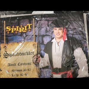 MENS MEDIUM SWASHBUCKLER PIRATE COSTUME COSPLAY